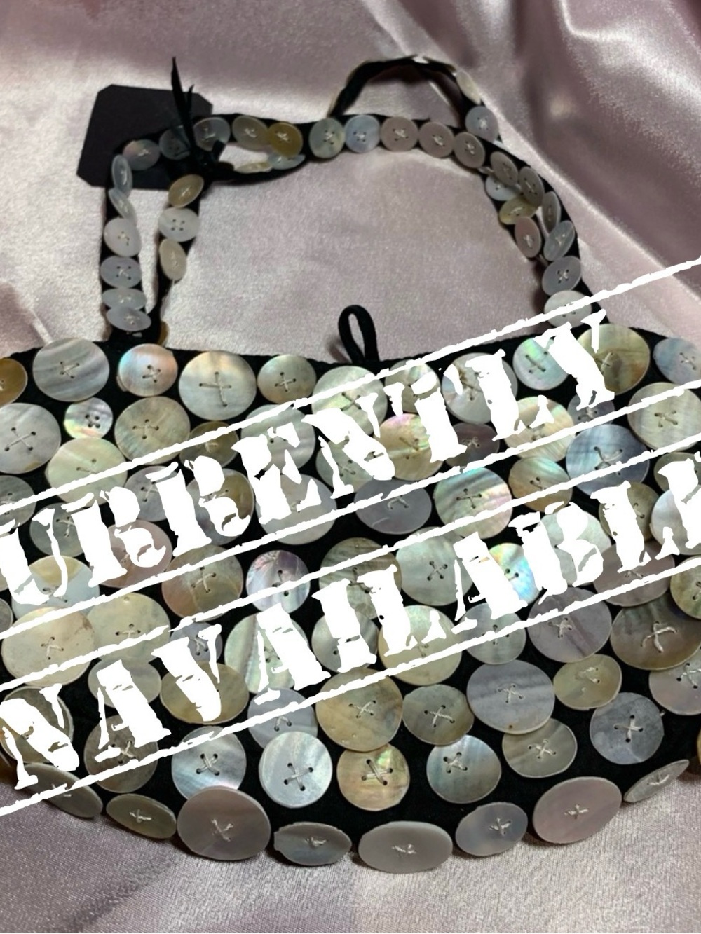Mother of Pearl-button mini purse